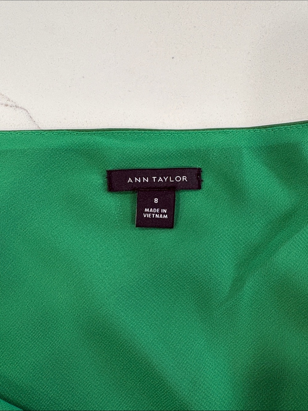 Ann Taylor Green Silky Cowl Neck Maxi Slip Dress Size 8 - Picture 8 of 8